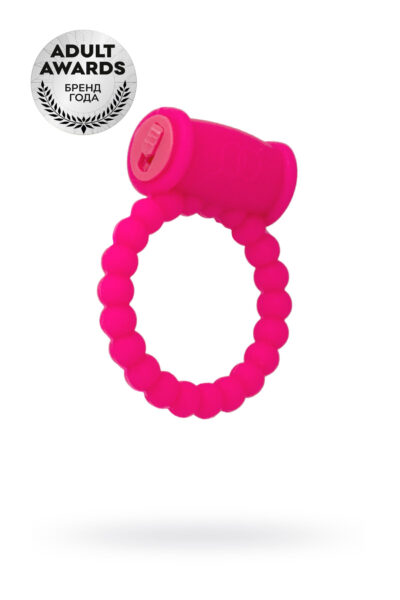 3031 ToyFa A-toys Cock Ring, розовое. Виброкольцо рельефное