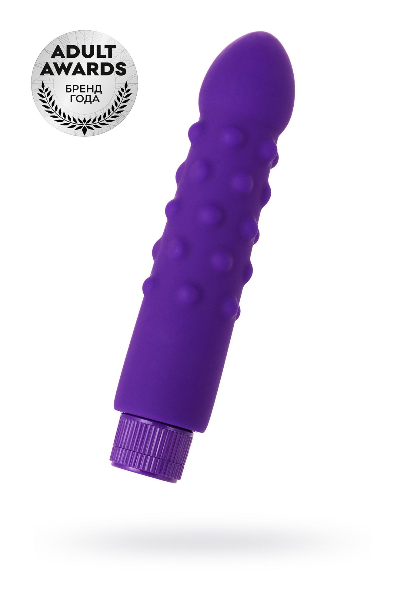 3042 Toyfa A-toys Multi-speed Vibrator, фиолетовый вибратор покрытый пупырышками