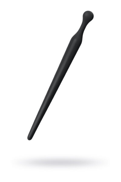 2949-2 Toyfa Black & Red Urethral Plug, чёрный. Уретральный плаг из силикона