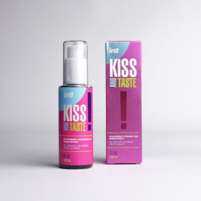 3802 Intt Массажный гель для тела KISS AND TASTE, 55 мл. С разогревающим эффектом и ароматом ежевики