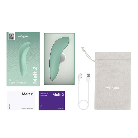 3782 We-Vibe Melt 2, шалфей. Клиторальный стимулятор для использования в паре — изображение 6