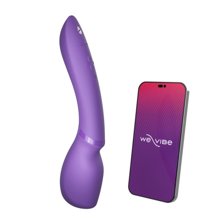 3749 We-Vibe Wand 2, фиолетовый. Универсальный вибратор-wand для двоих — изображение 6