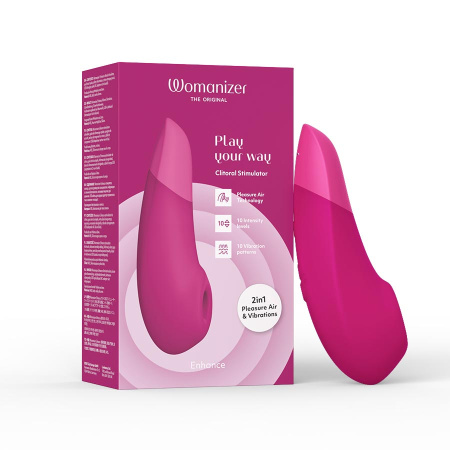 3775 Womanizer Enhance, розовый. Воздушно-волновой стимулятор