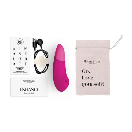 3775 Womanizer Enhance, розовый. Воздушно-волновой стимулятор — изображение 3
