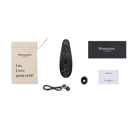 3647 Womanizer Marilyn Monroe Classic 2, черный. Бесконтактный клиторальный стимулятор — изображение 6