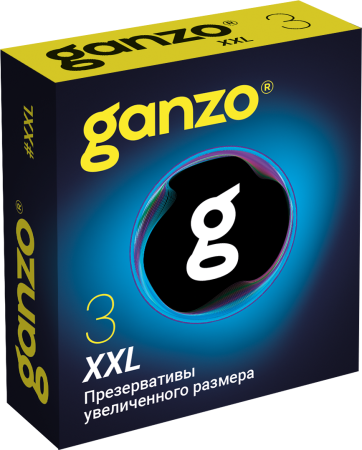3083 Ganzo XXL, 3 шт. Презервативы увеличенного размера