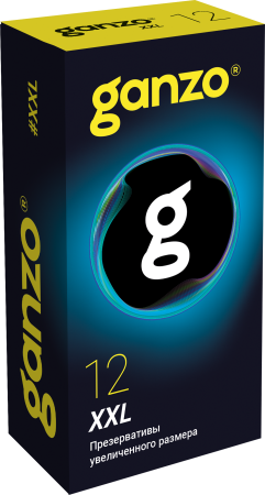 3083-1 Ganzo XXL по 12 шт. Презервативы увеличенного размера