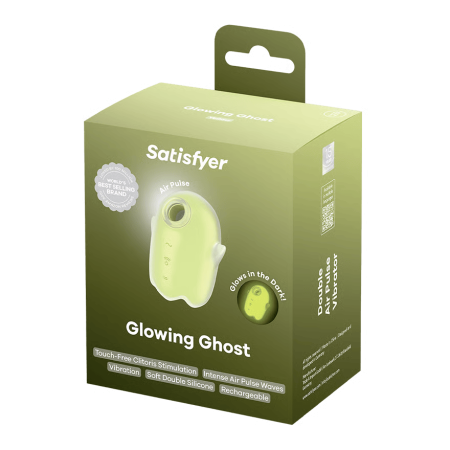 6707-1 Satisfyer Glowing Ghost Светящийся Вакуумно-волновой стимулятор клитора с вибрацией — изображение 3