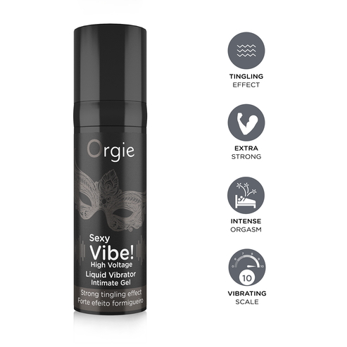 3604 Гель Orgie Sexy Vibe High Voltage с усиленным эффектом вибрации, 15 мл — изображение 4