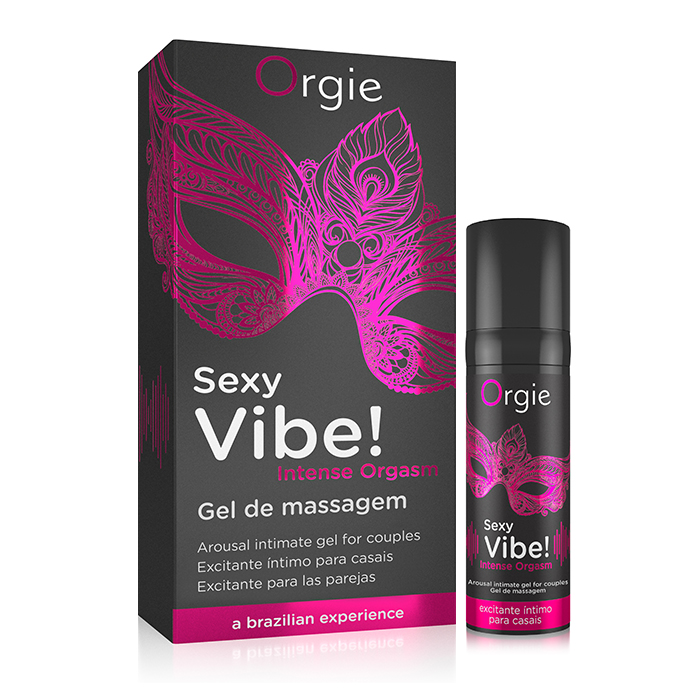 3605 ORGIE Sexy Vibe Intense Orgasm Гель для массажа с разогревающим и охлаждающим эффектом, 15 мл.